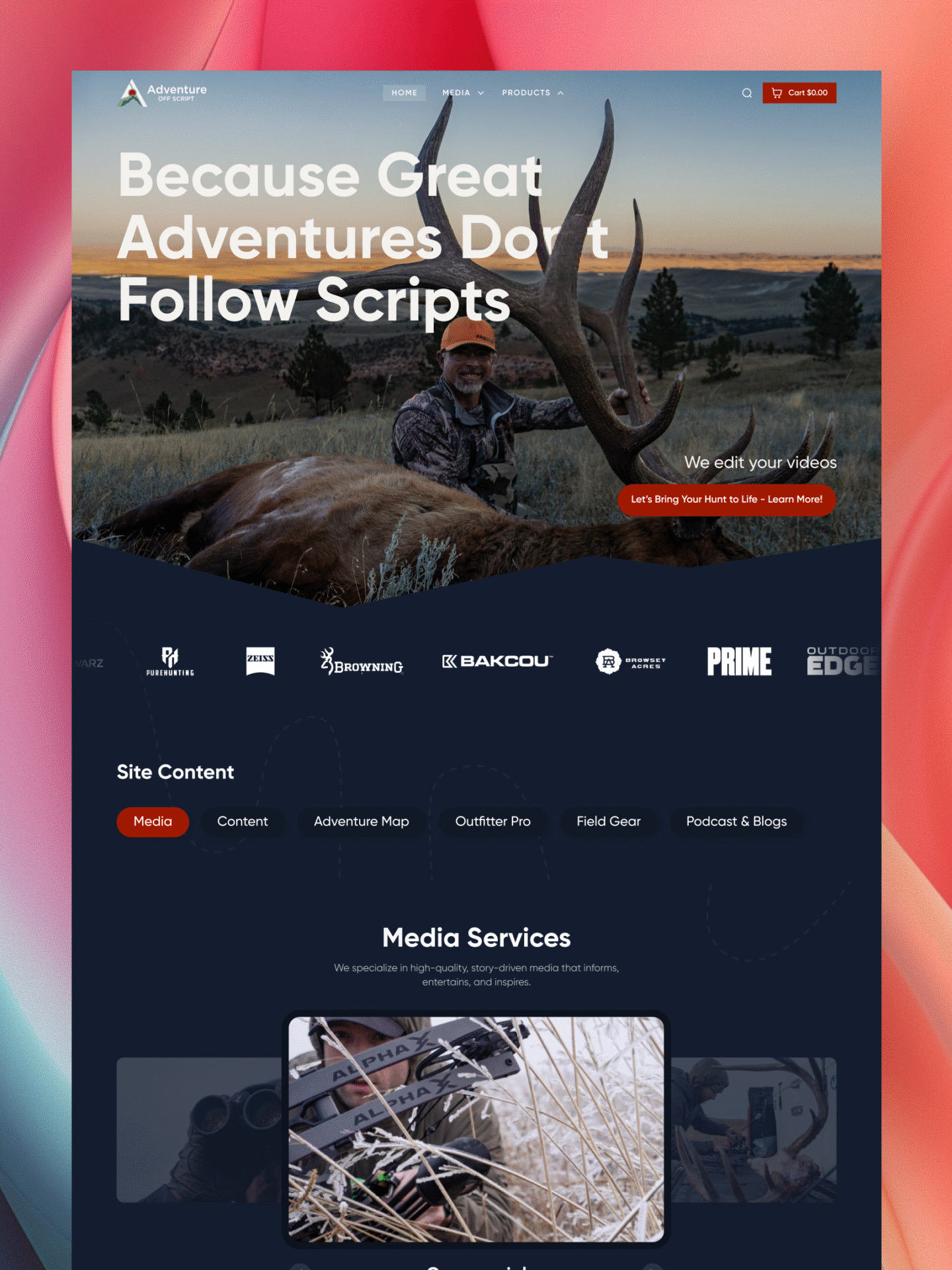 Homepage 3 Designrys Unlimited Graphic Design adventure-os (1)